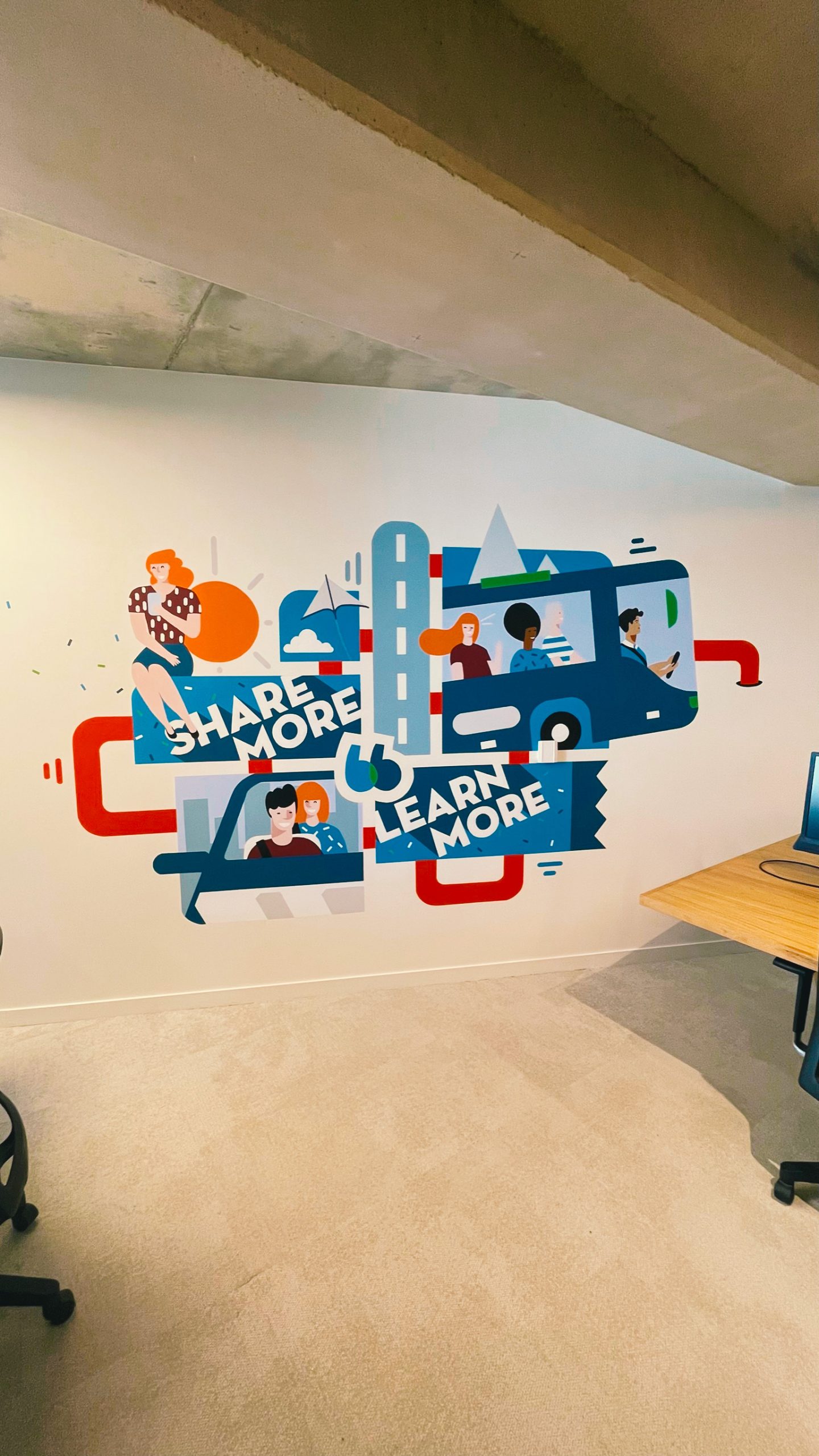 Détail fresque BlaBlaCar