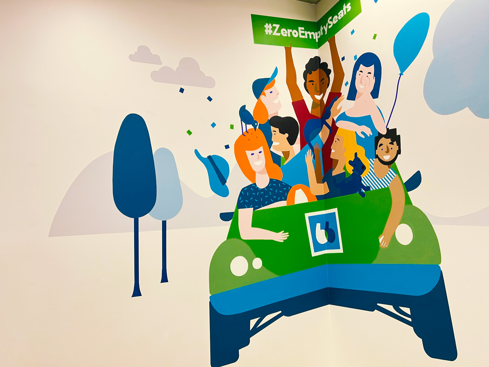 Détail fresque BlaBlaCar