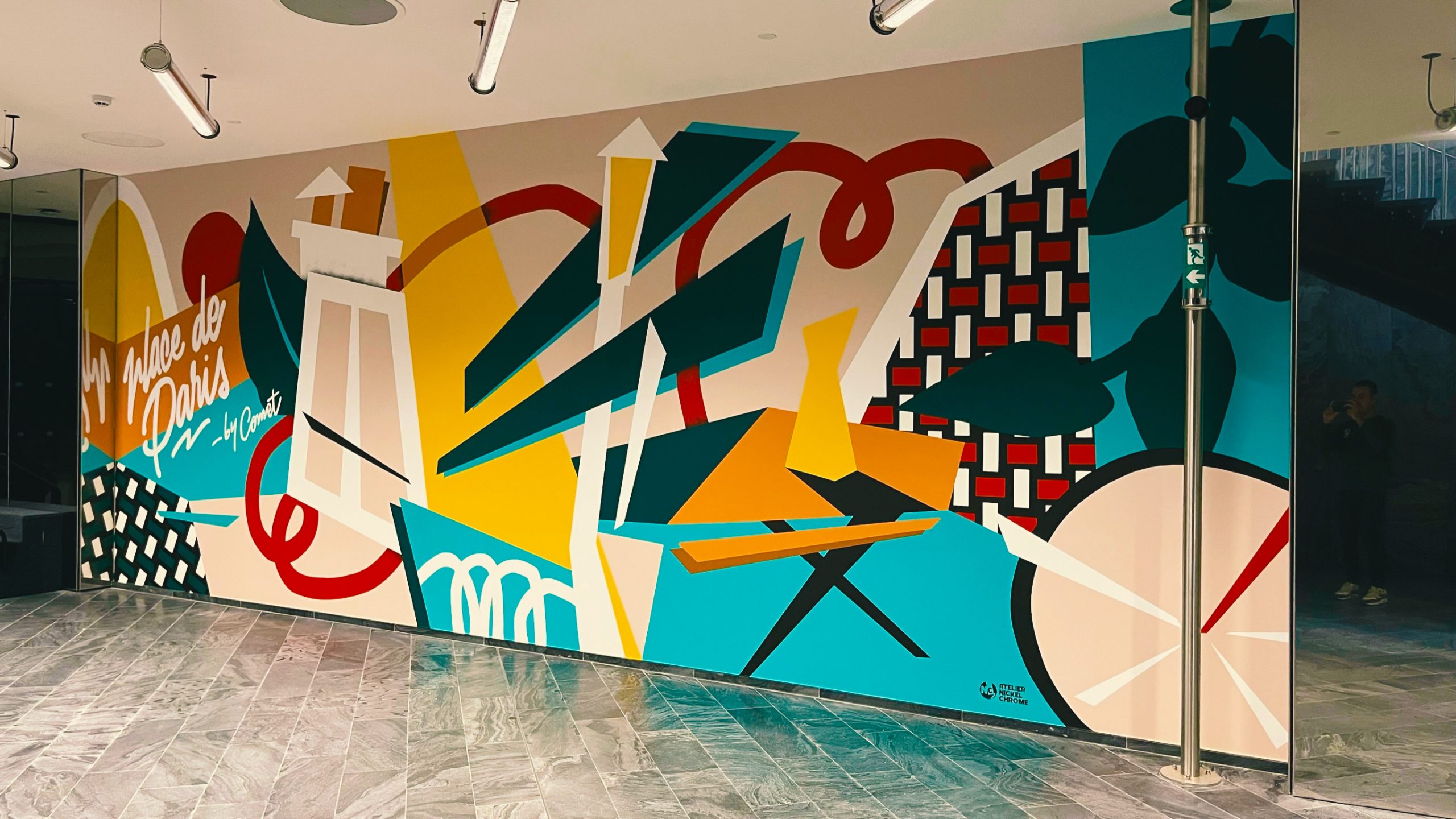 Détail fresque Comet · Landscape