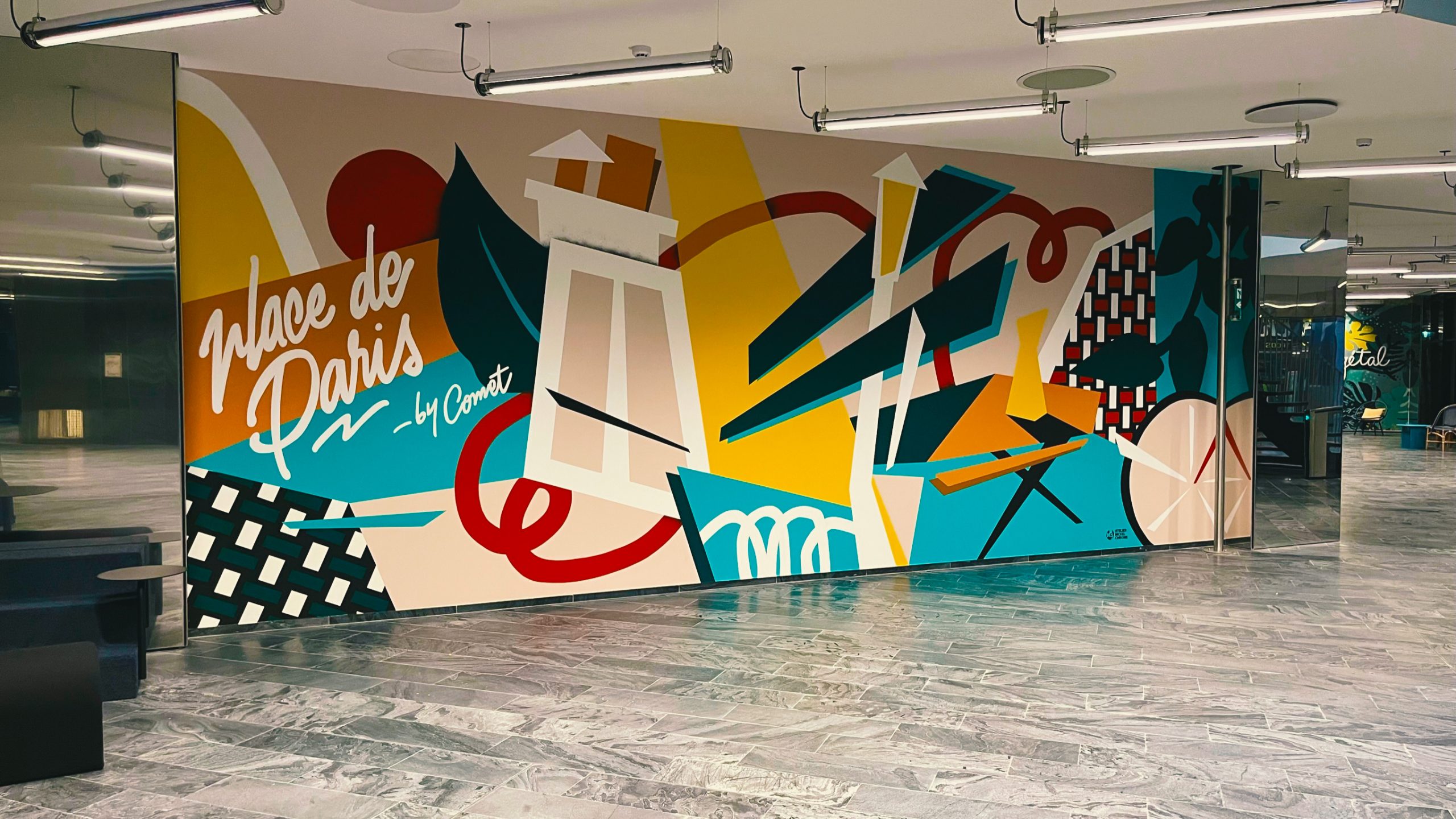 Détail fresque Comet · Landscape