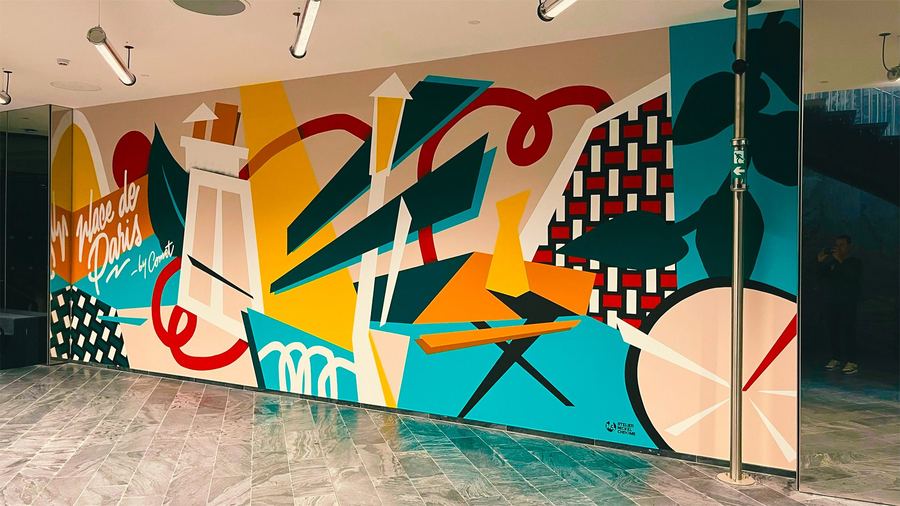 Fresque murale Comet · Landscape — Atelier Nickel Chrome