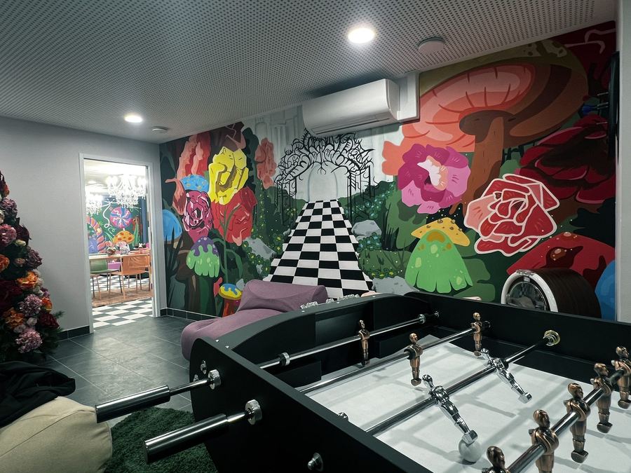 Fresque murale Nexity Studéa Clichy — Atelier Nickel Chrome