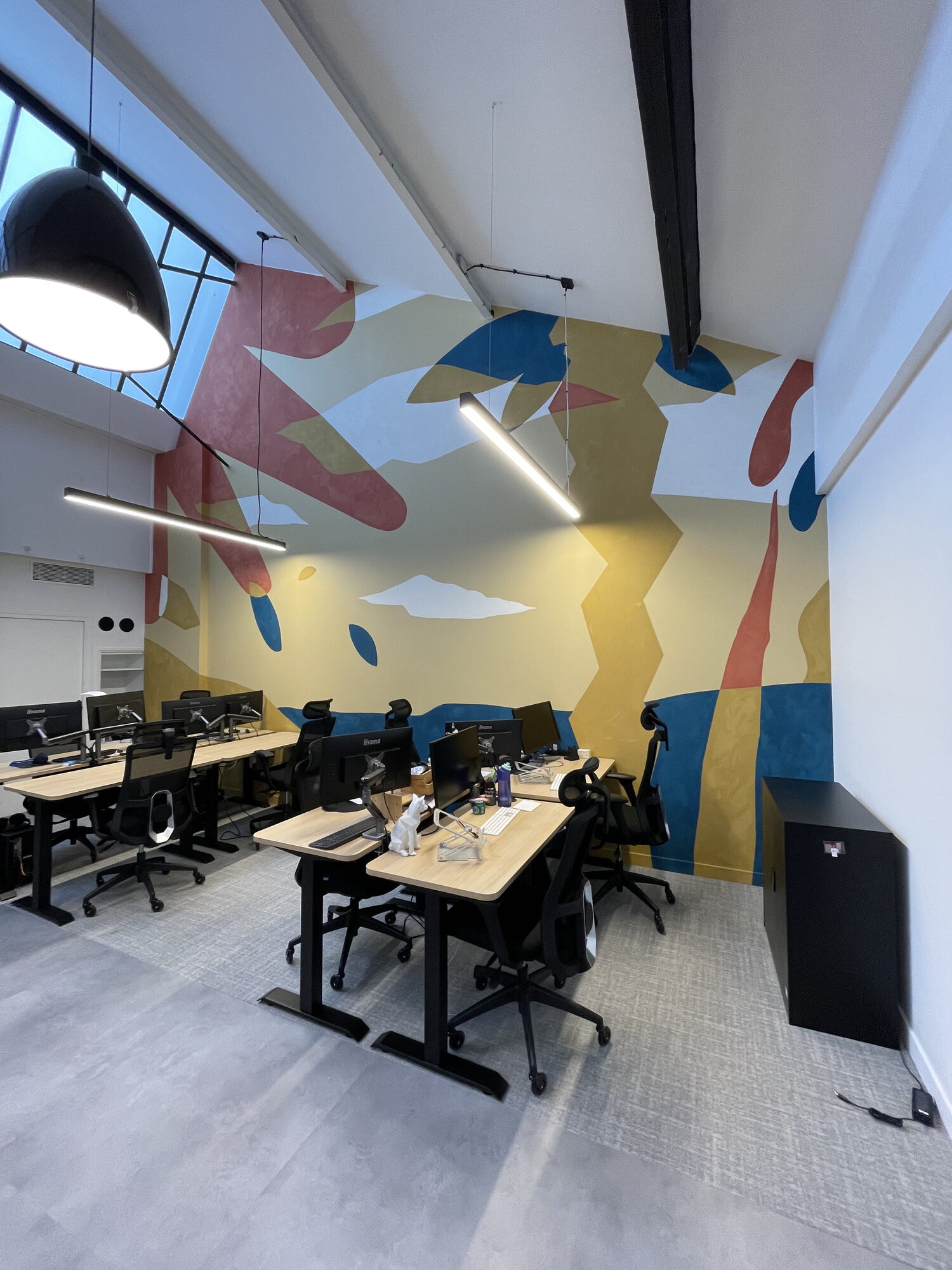 Vue d'ensemble — fresque murale Reality Academy, Paris